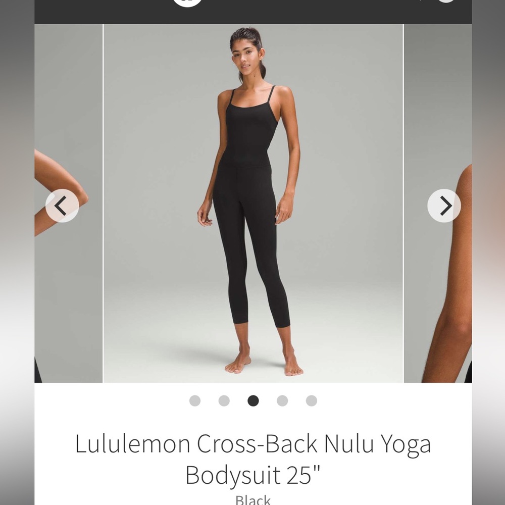 ISO lululemon Cross-Back Yoga Bodysuit